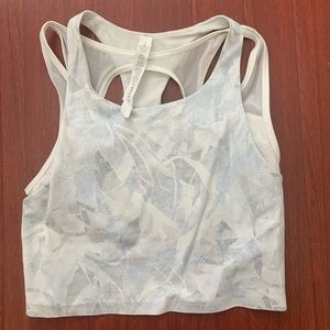 Lululemon crop top with built in sports bra